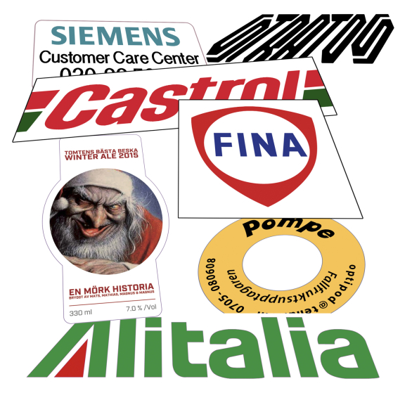 Produktetiketter custom dekaler